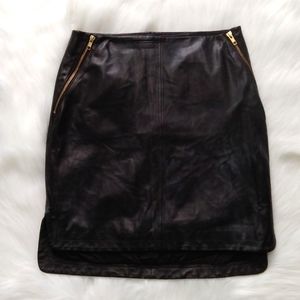 DANIER COLLECTION~Italian Leather Skirt